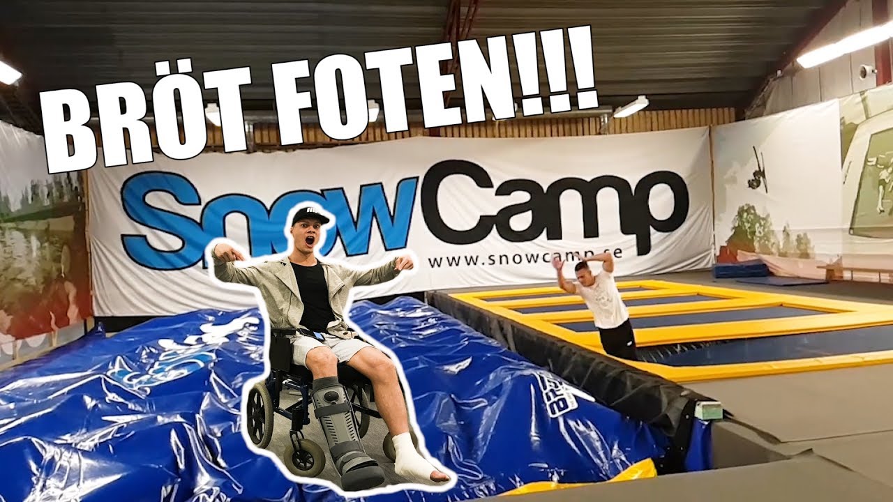 Testar Snowcamp bröt foten 