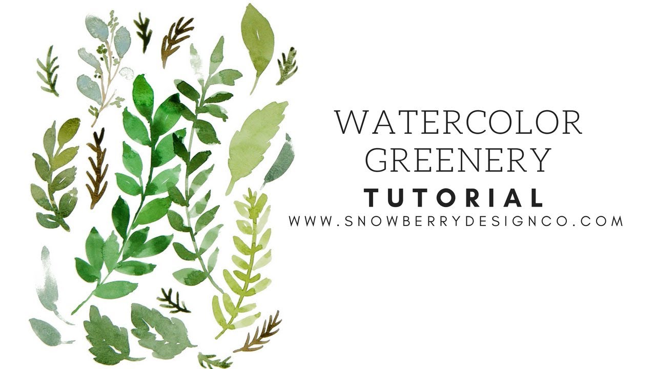 How to paint leaves, ferns and greenery | BEGINNER WATERCOLOR TUTORIAL