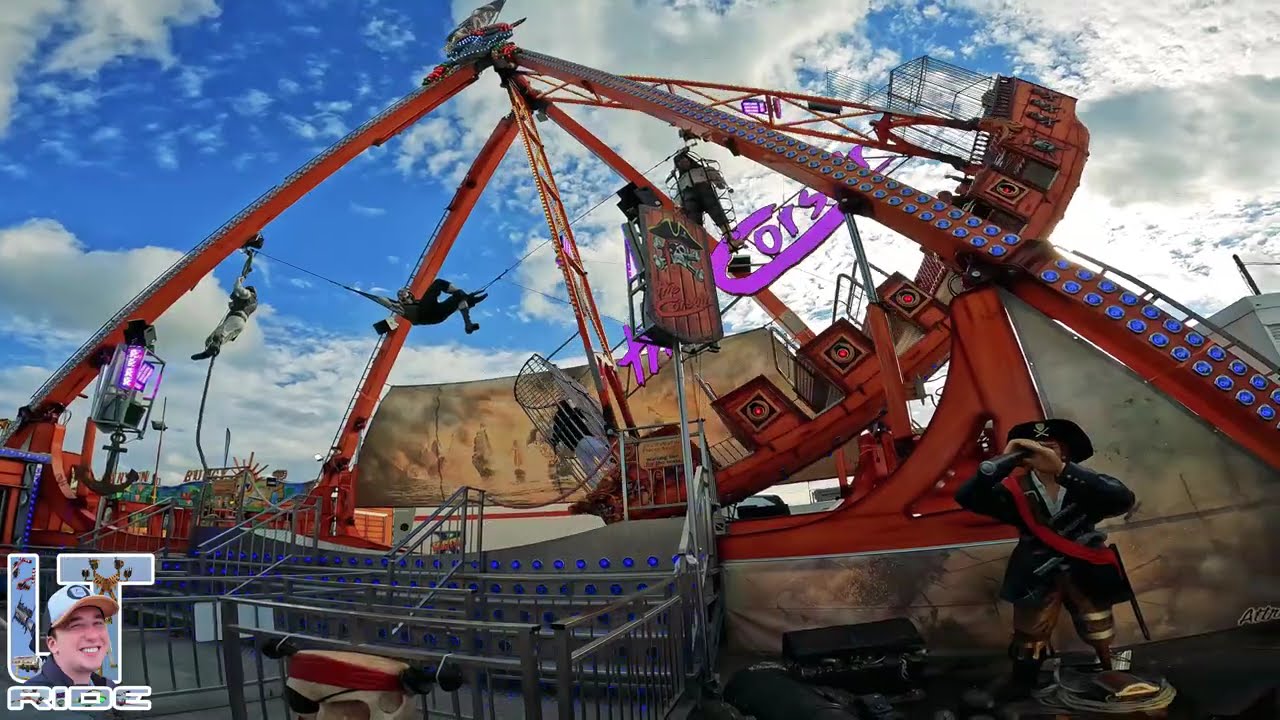 Manège CORSAIR (Jour) Foire Saint Romain, Rouen 2024 | Off ride