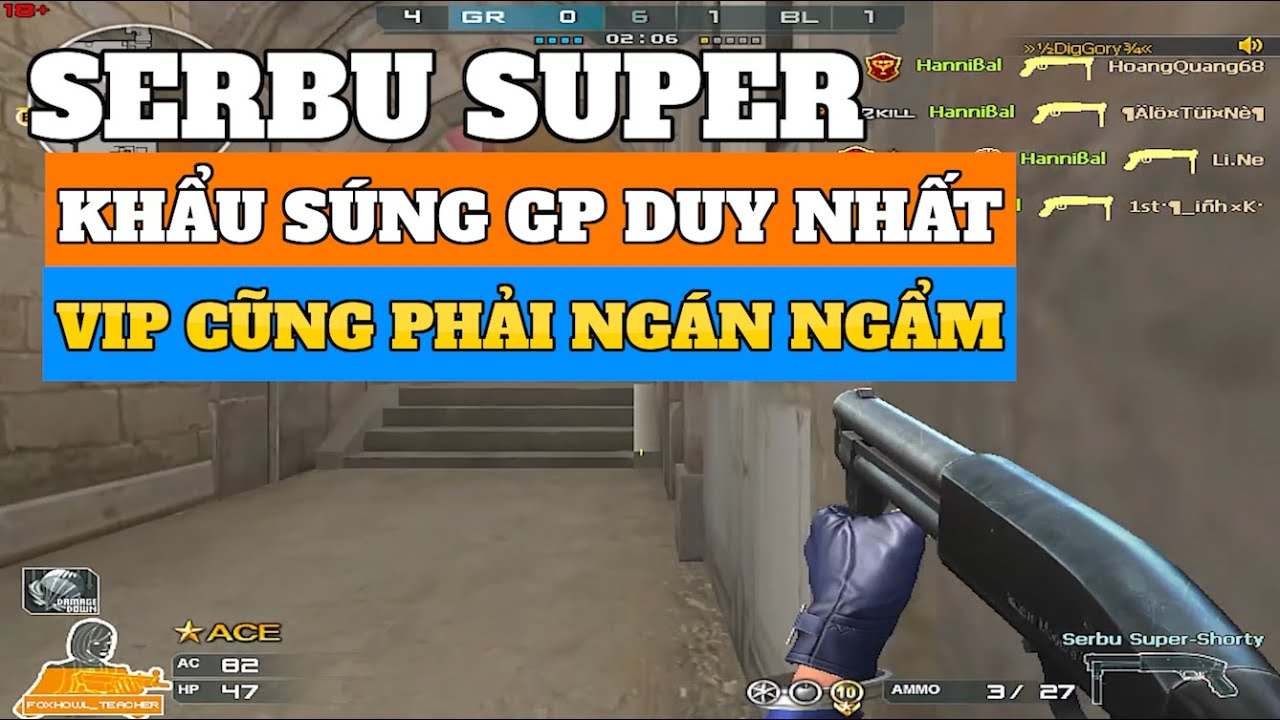 CFVN - Serbu Super Khẩu S&uacute;ng GP Khiến Vip Cũng Phải Ng&aacute;n Ngẩm | Hồ Điệp Ti&ecirc;n Tử |