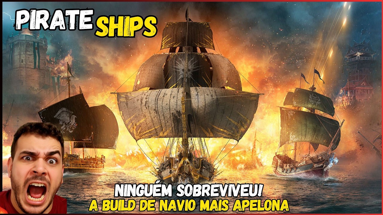 PIRATE SHIPS Gameplay PvP — Afundamos Todos os Ladrões da Partida!