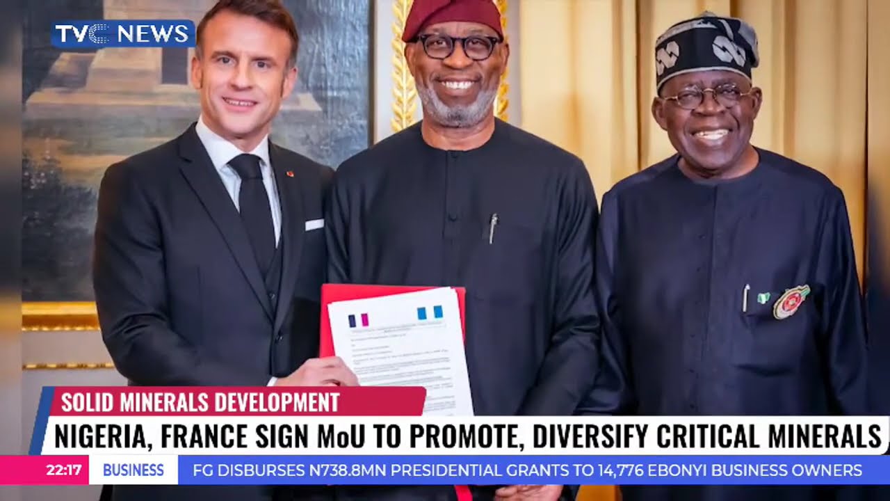 Nigeria, France Sign MoU To Promote, Diversify Critical Minerals