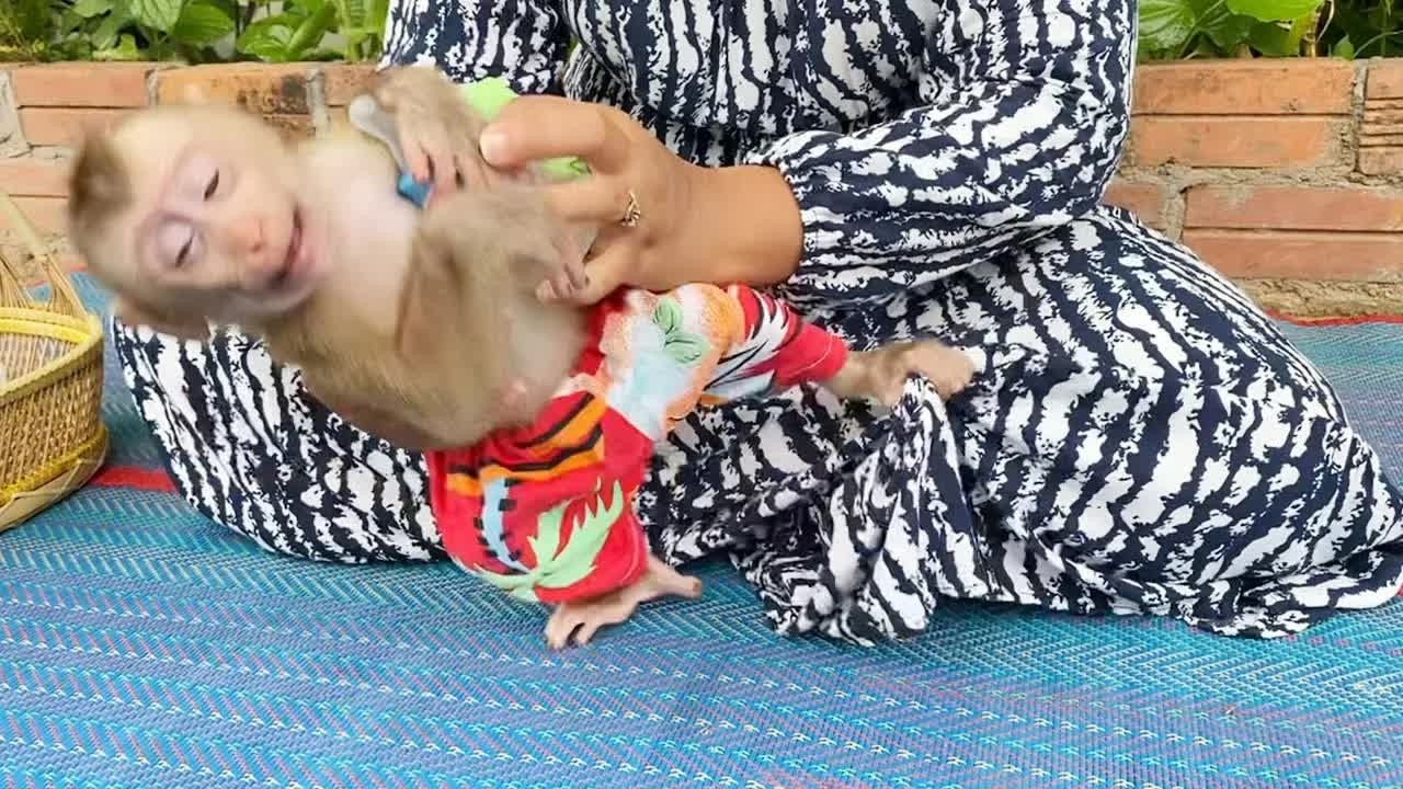 DAM Is Sharply Disagree To Mom Wanna Take His Milk Bottle While Wearing Cloths