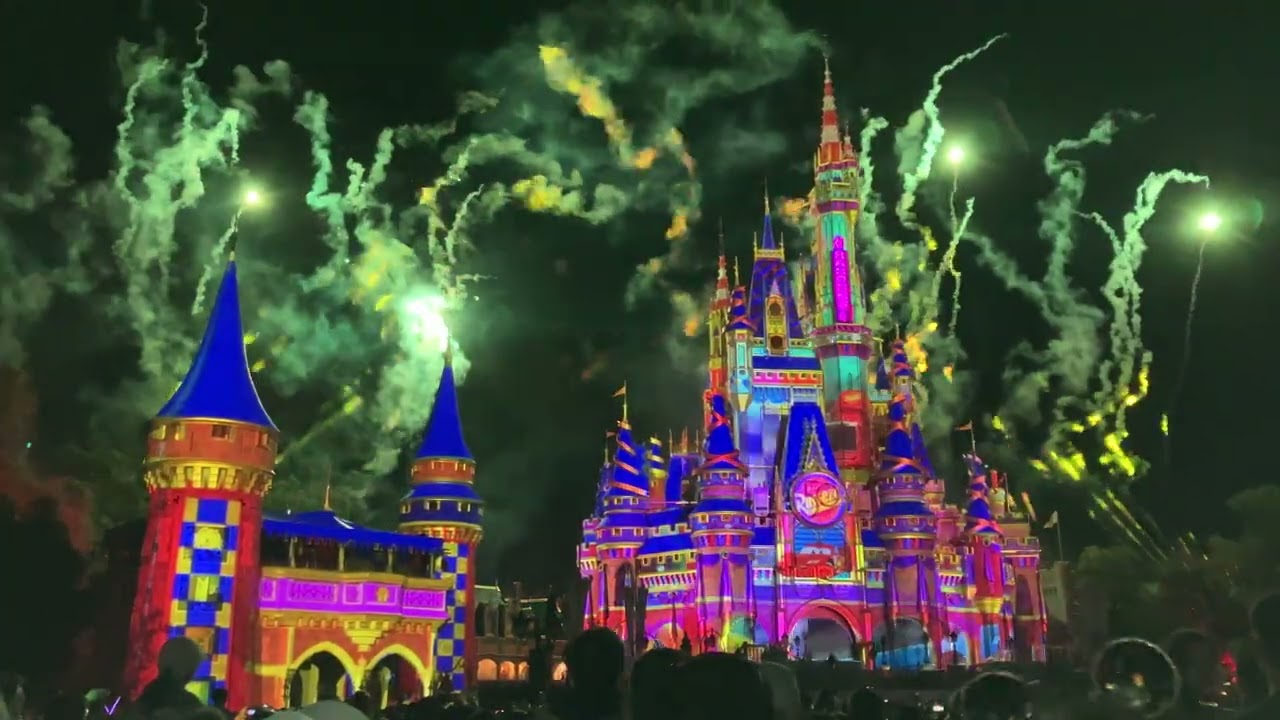 Disney World Florida Fireworks Display March 2023
