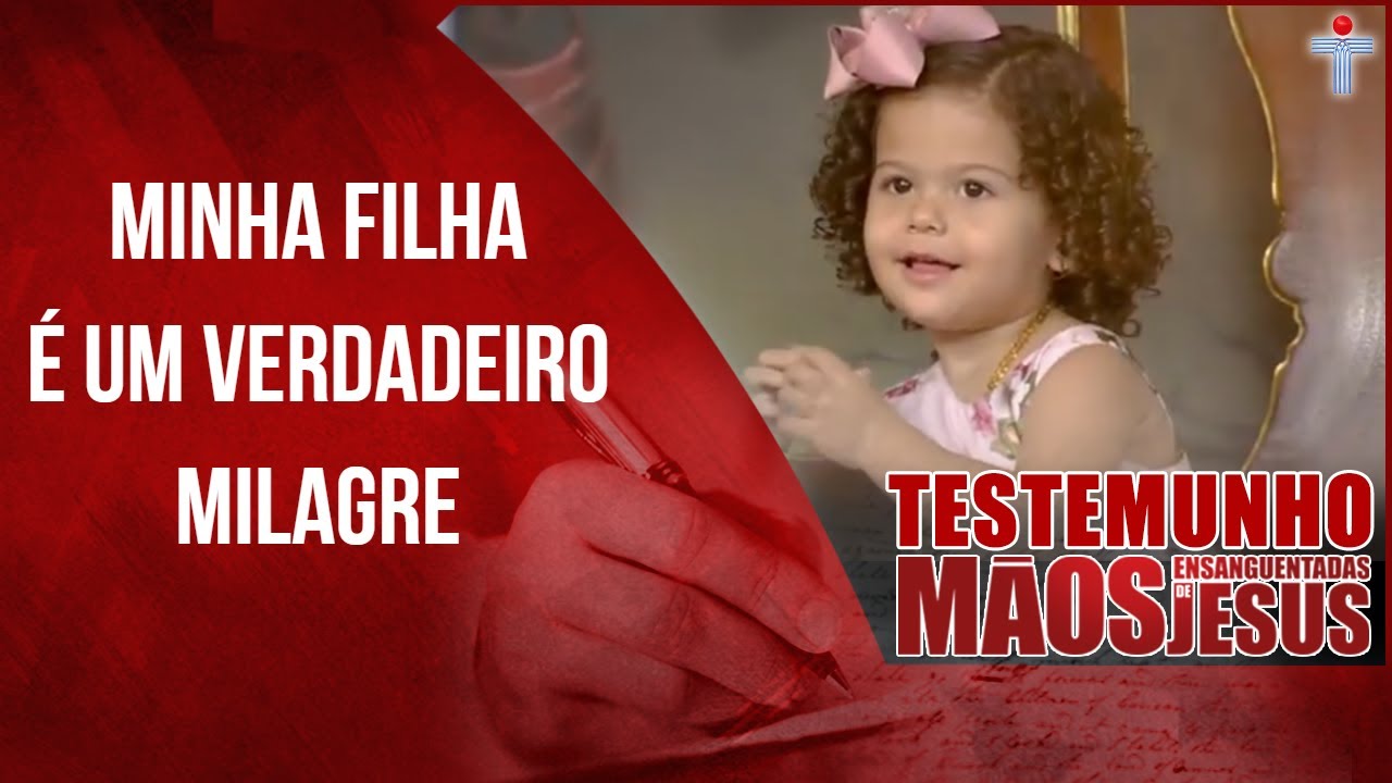 Minha filha é um verdadeiro milagre - Testemunho Mãos Ensanguentadas de Jesus - Elizangela Costa