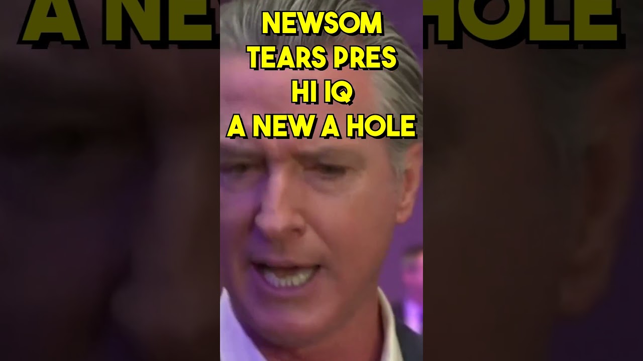 NEWSOM TEARS TRUMP A NEW A HOLE- DAVOS