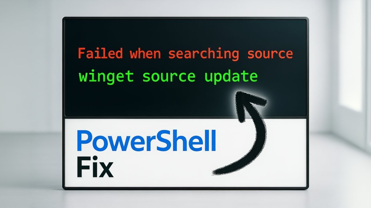 How To Fix Failed When Searching Source Results Will Not Be Included Winget