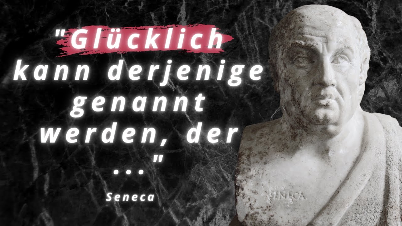 Seneca inspirierende stoische Zitate über das Leben, Zeit & Glück