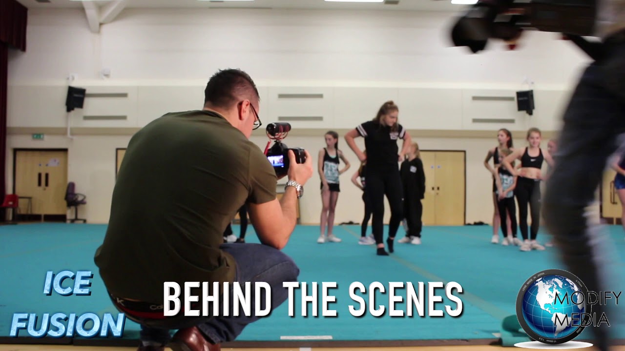 Ice Fusion cheerleading promotional video   Behind The Scenes