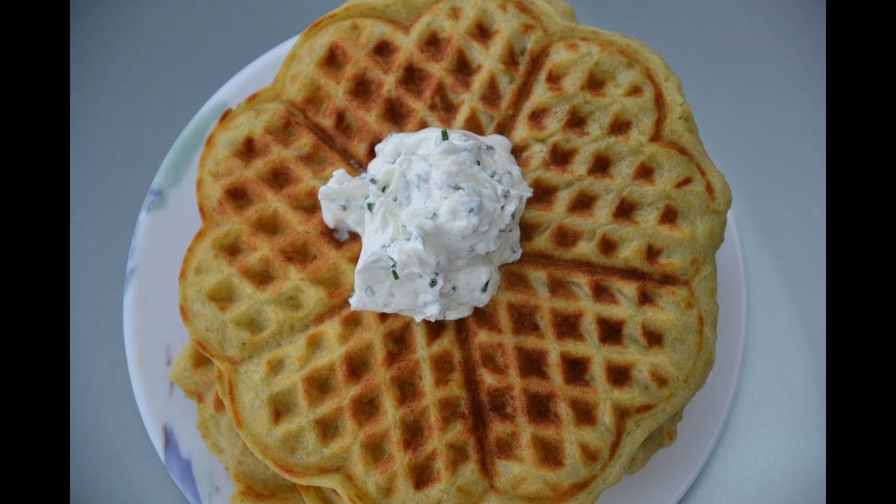 knusprige Kartoffel Waffeln