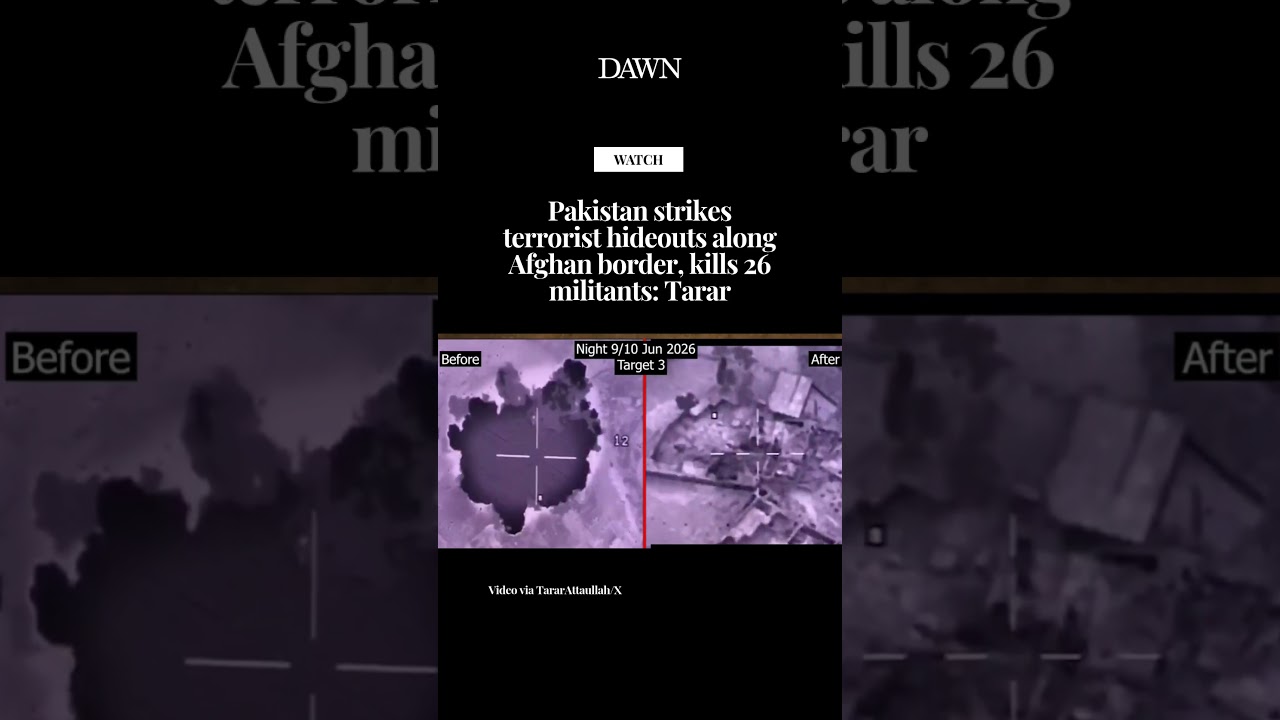 Pakistan strikes terrorist hideouts along Afghan border, kills 26 militants: minister
