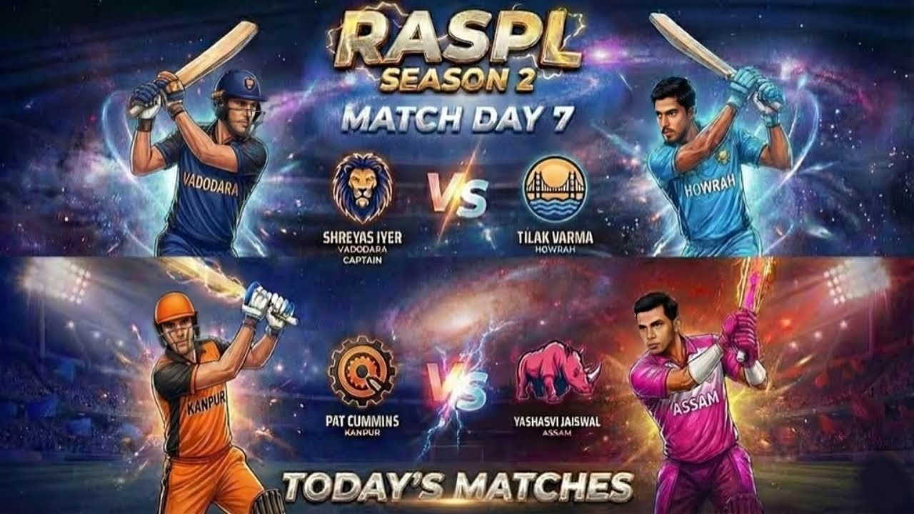 Vadodara Vs Howrah | Kanpur Vs Assam🏏 Cricket 26 Tournament RASPL Season 2