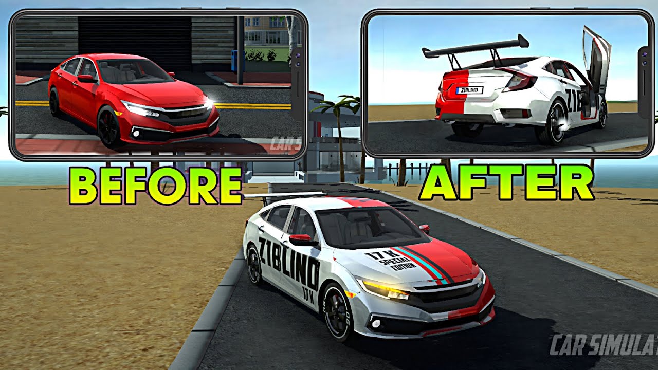 My New Car Honda Civic Modification 😱 Car Simulator 2 New Update Gameplay