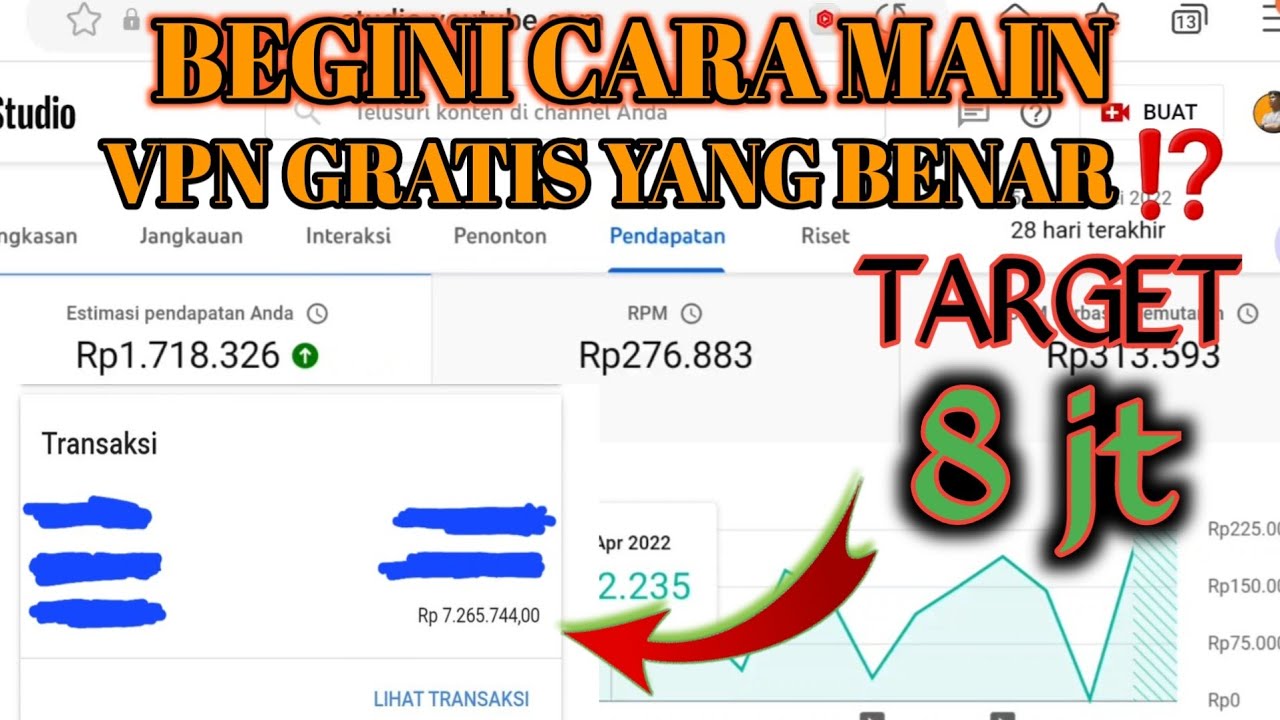 cara main vpn gratis yang benar - cara kejar dolar youtube 2022