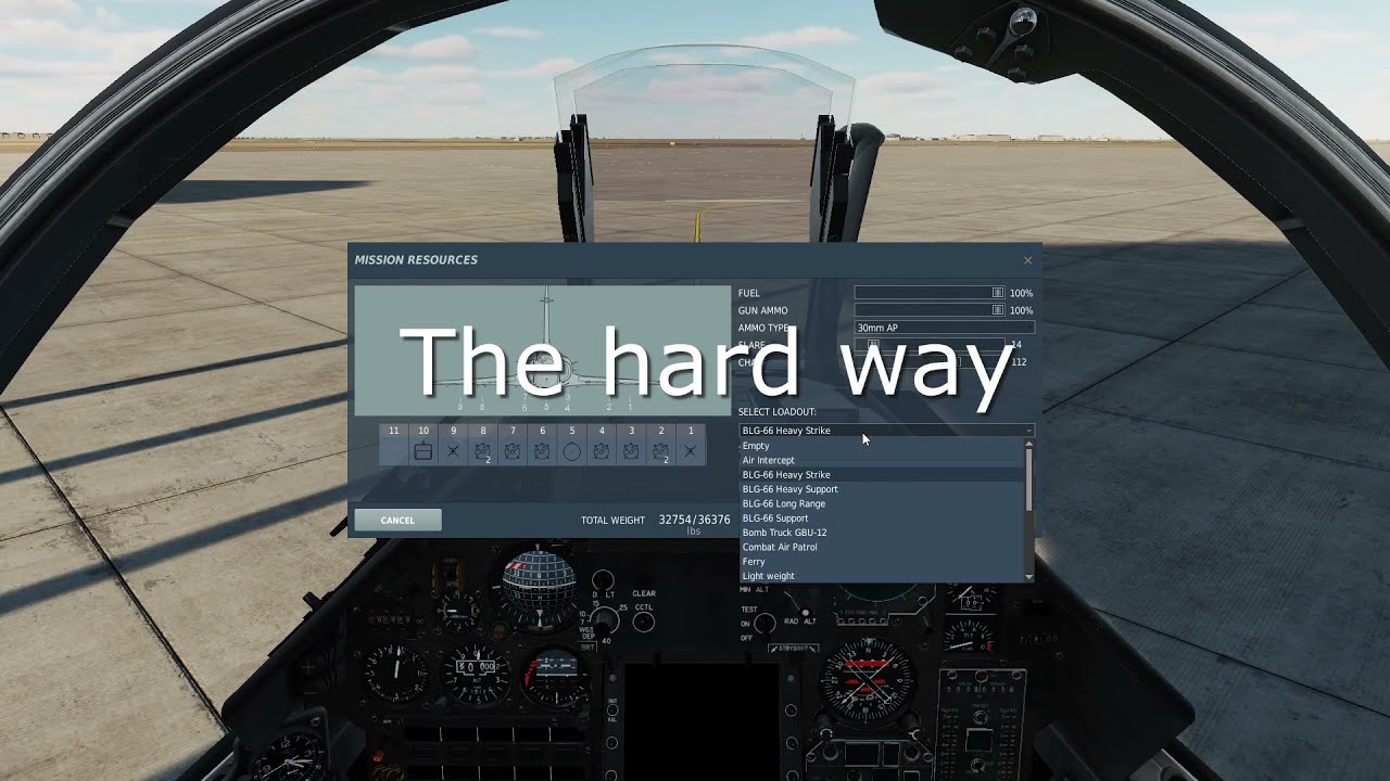 DCS ground attack, the hard and the easy way