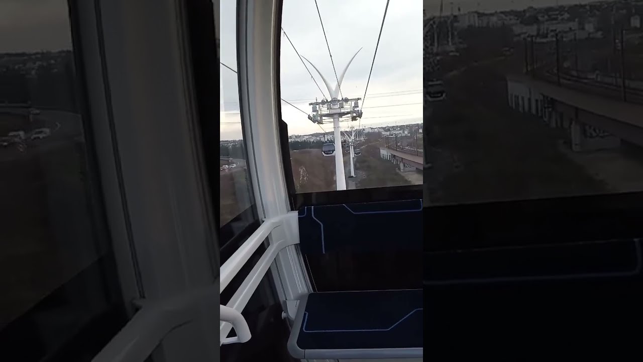Cabine 🤣 🚠 🏂 🎄 périphérique Creteil Paris. Канатная 🤣 🚠 ⛷дорога Кретей Париж 