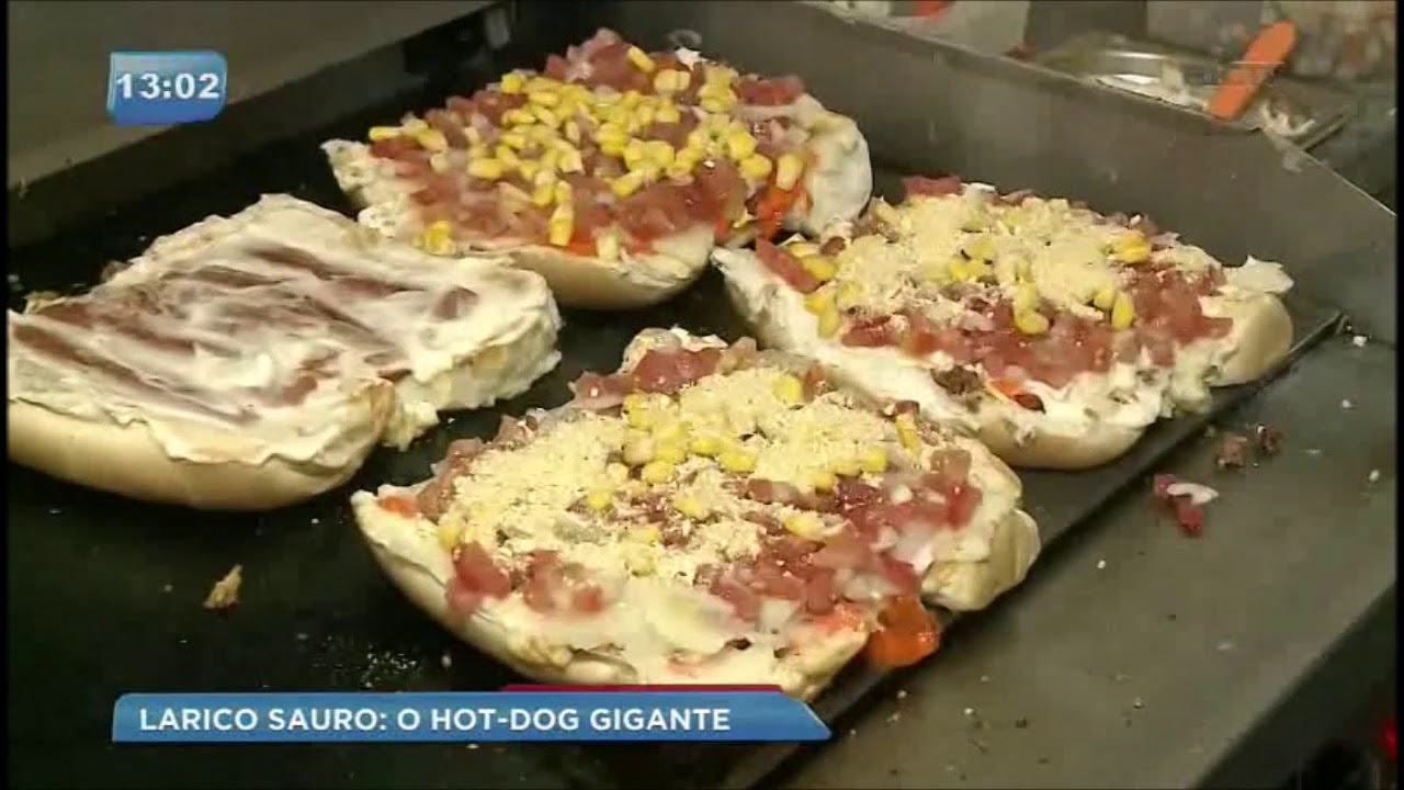 Conheça o Laricossauro o cachorro-quente gigante com quase dois quilos