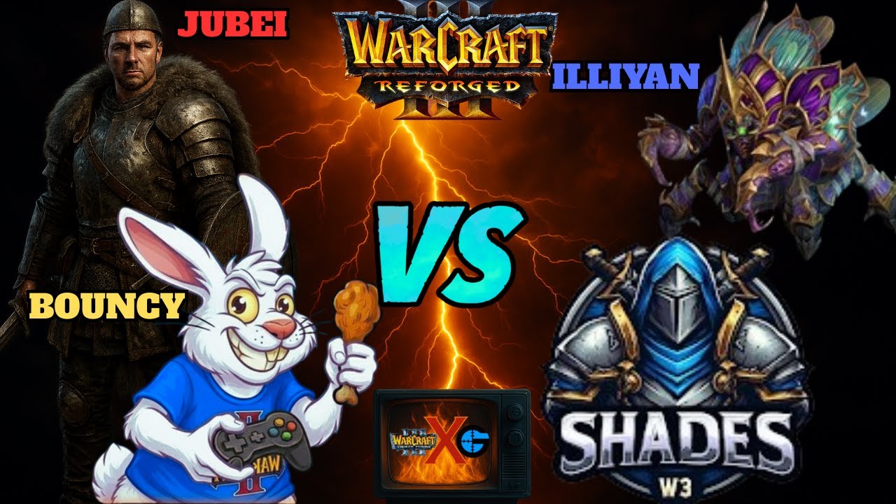 Rematch vs SHADES! ⚔️ Jubei & Bouncy vs Shades & Illiyan – GameRanger W3