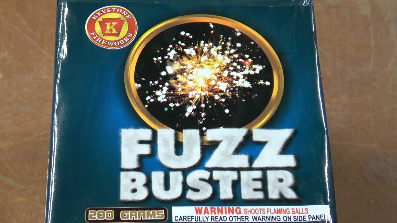 Fuzz Buster 25s 200g cake by Keystone Fireworks