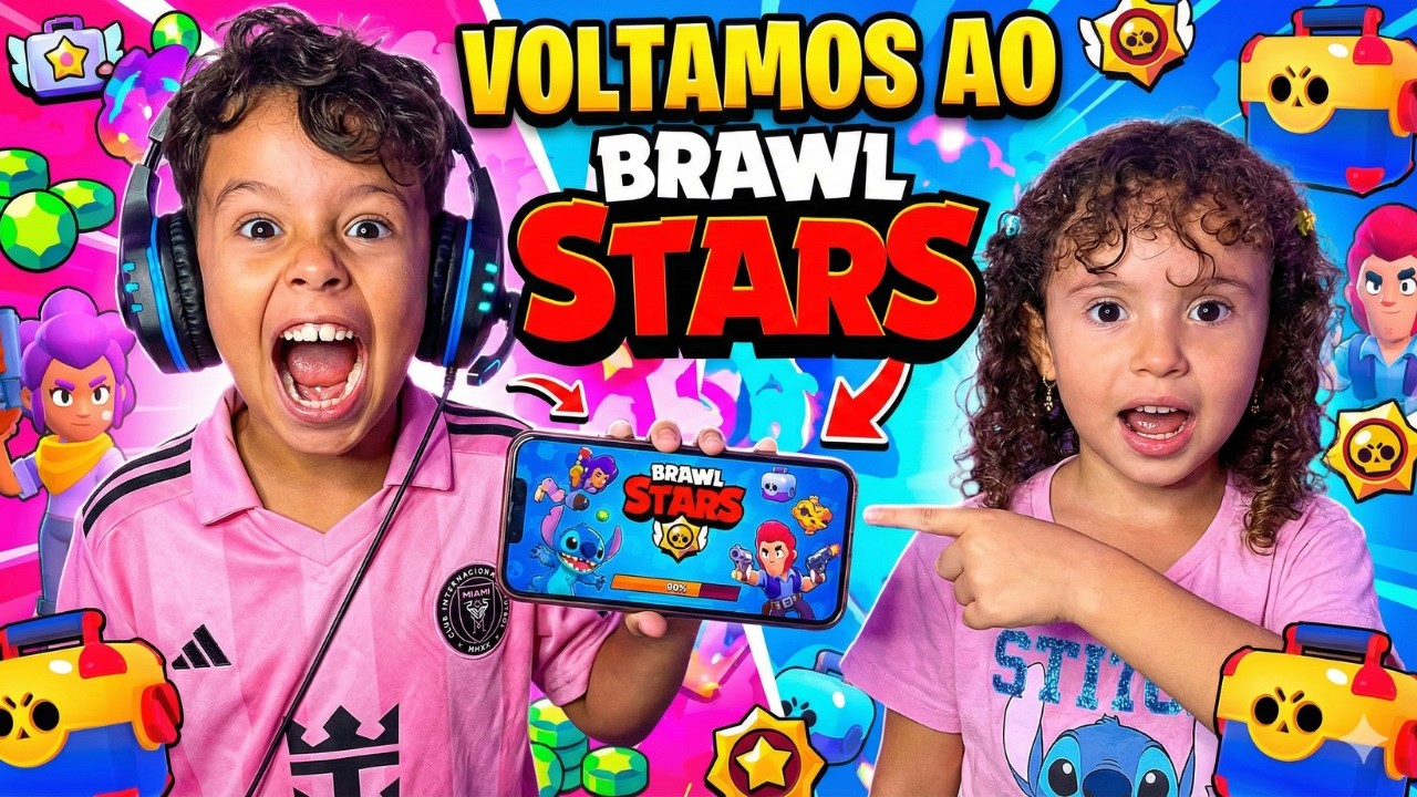 BATALHA EPÍCA com a minha irmã no BRAWL STARS - LUCCA DASH
