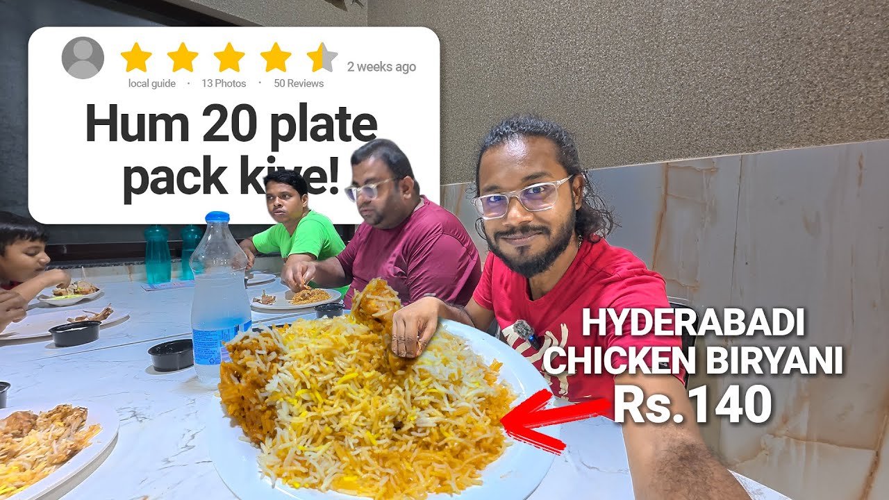 1000 Plates Daily! Ranchi's Hyderabadi Chicken Biryani for Rs.140