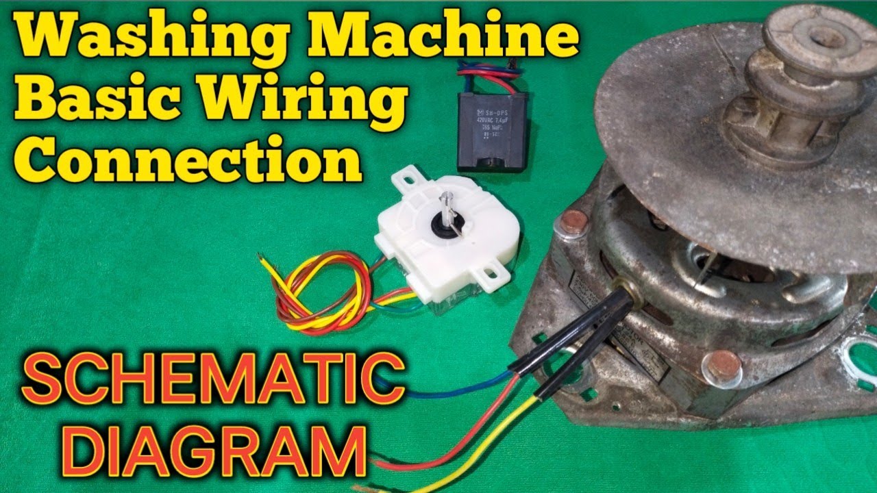 3 WIRES TIMER: HOW TO DIAGRAM BASIC WASHING MACHINE CONNECTION
