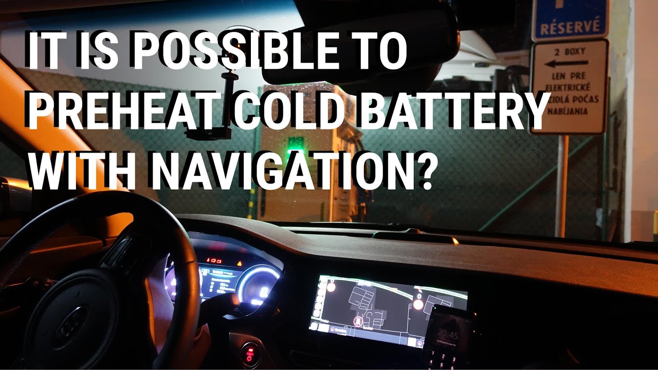 Will Kia e-Niro 2020 warm up cold battery if you navigate to a charger?