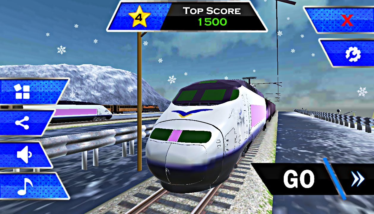 Fast Train Drive 3D - Level 1-4 (Android Game)
