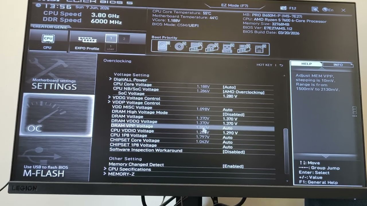 Ultra low latency RAM profile