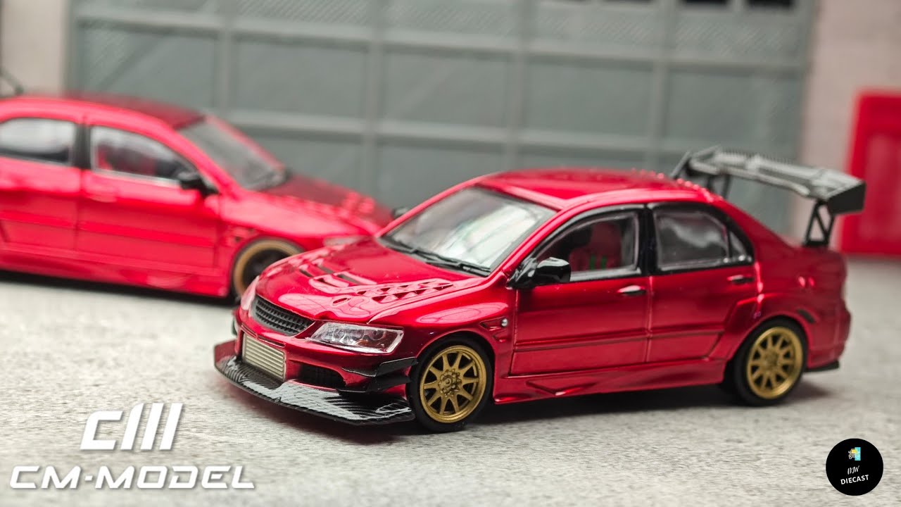 Mitsubishi Lancer Evolution IX Voltex Red by CM Model 1/64 (NEWER RELEASE) | UNBOXING and REVIEW