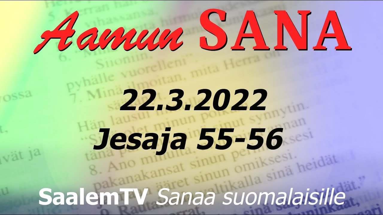 Aamun SANA 22.3.2022 livestriimi tallenne