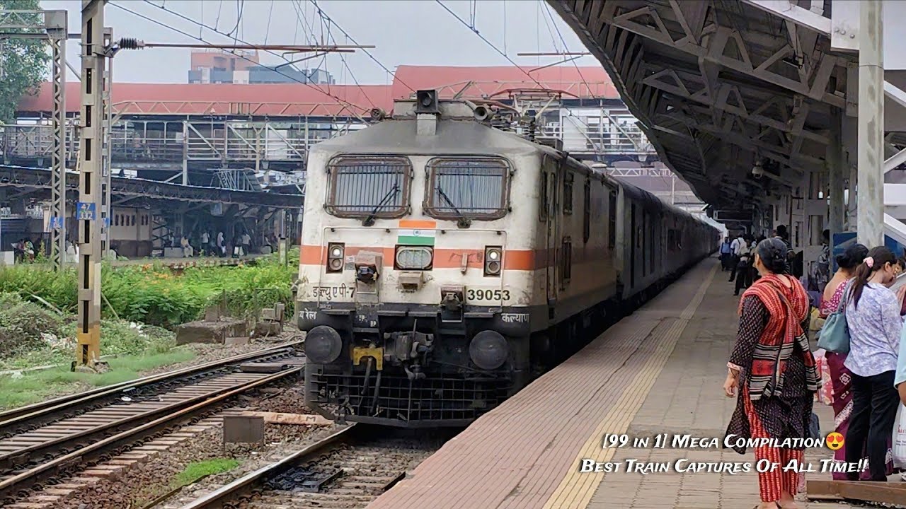 99 in 1 MEGA COMPILATION Of Trains | High SPEED Train Videos Of INDIA | Diesel+ICF Trains | I R