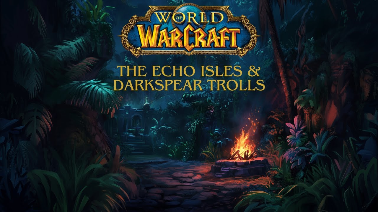 🪘 Drums of the Echo Isles | Darkspear Trolls with Bonfire Sounds | World of Warcraft Ambience 🔥