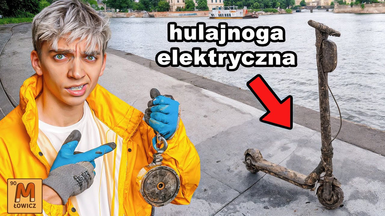 wyłowiłem HULAJNOGĘ ELEKTRYCZNĄ! - MagŁowicz 2