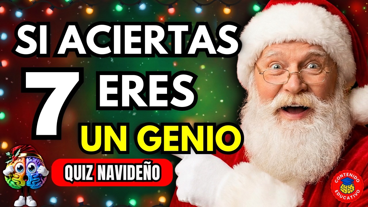 ¿CUÁNTO SABES DE NAVIDAD? 🎄 Solo un GENIO acierta 7 de 30 | Quiz Navideño