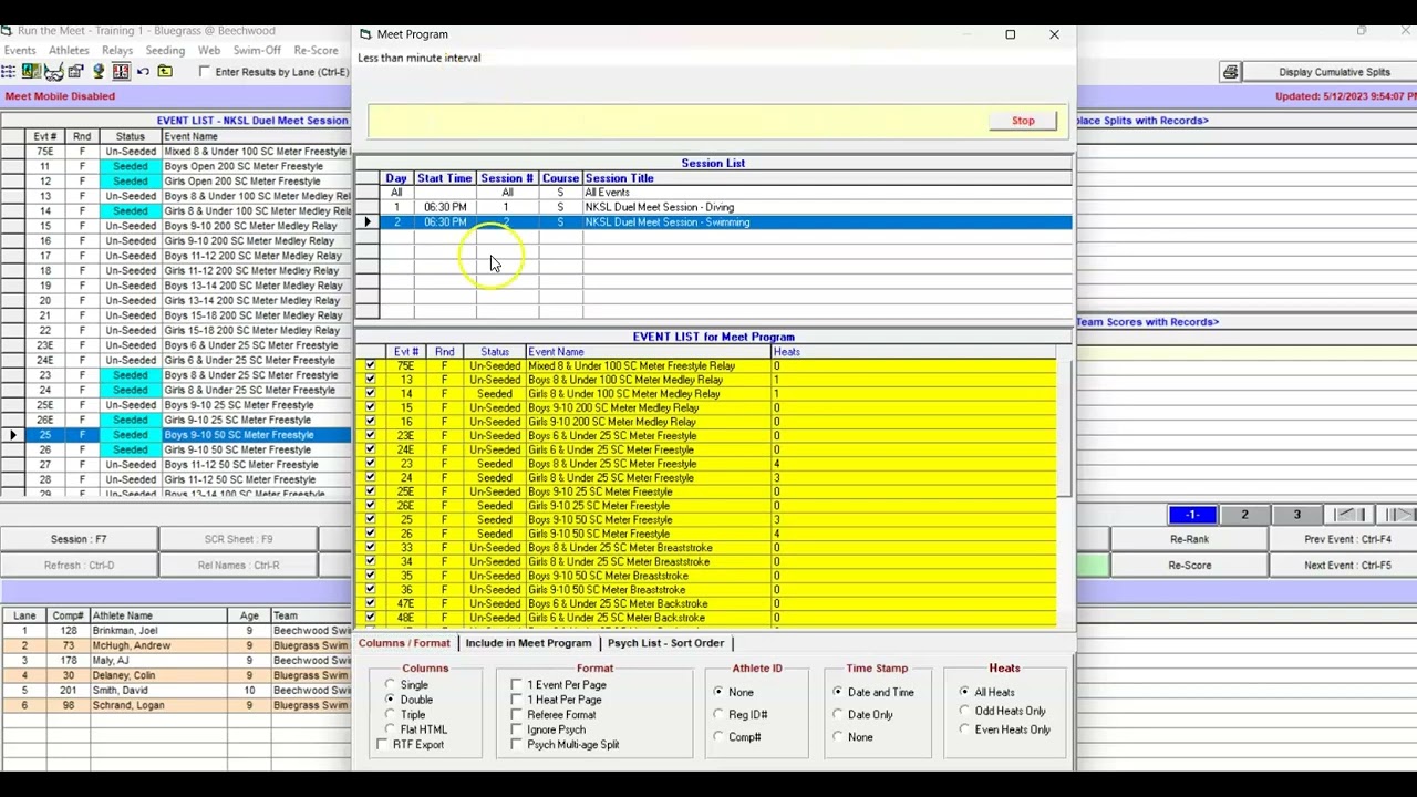 Meet Manager 8 0   Lesson 11   Pre Meet Procedures