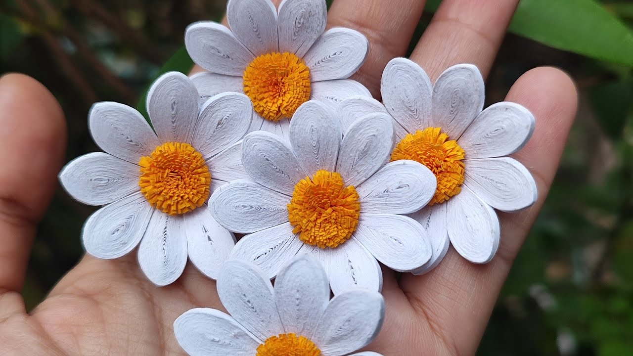 BEST SELLING FLOWER| Daisy | paper quilling | paper flower