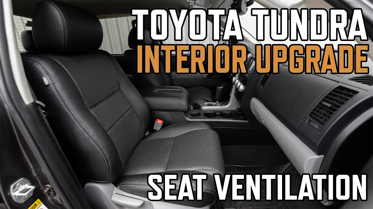 Toyota Tundra Upholstery Upgrade with Heat/Cool Seat Ventilation & Wireless Charging Console 2007-13