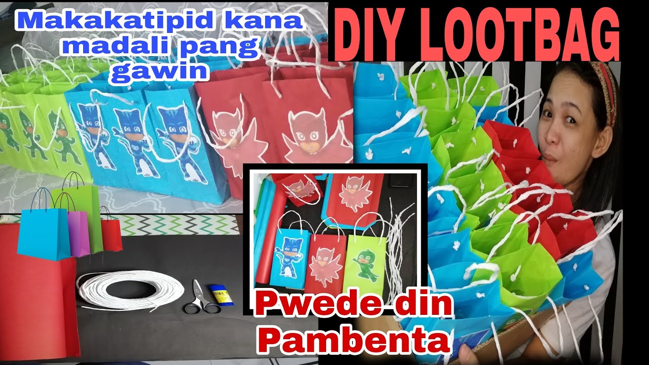 DIY LootBag Personalized Paper bag for all occasions Tutorial