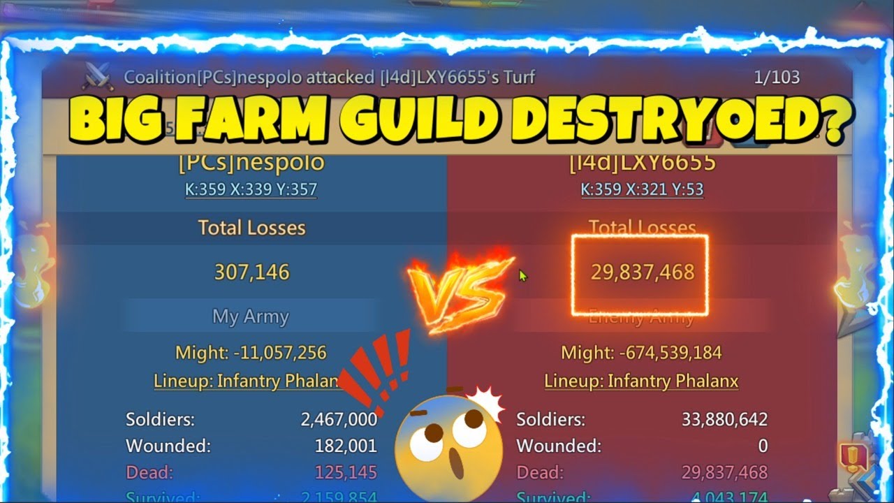 PCs Vs Big Castles, Crazy Reports - Lords Mobile