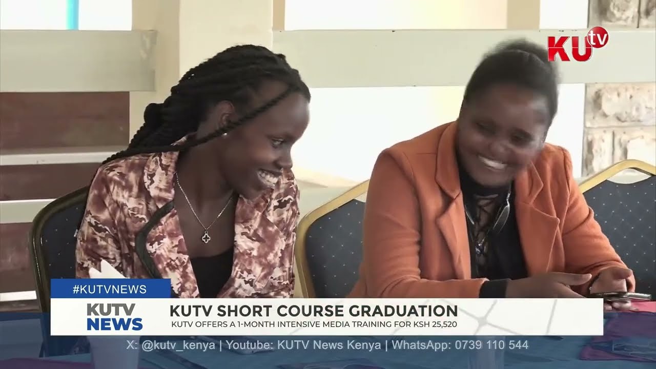 3rd cohort of KUTV practical training in media students graduate