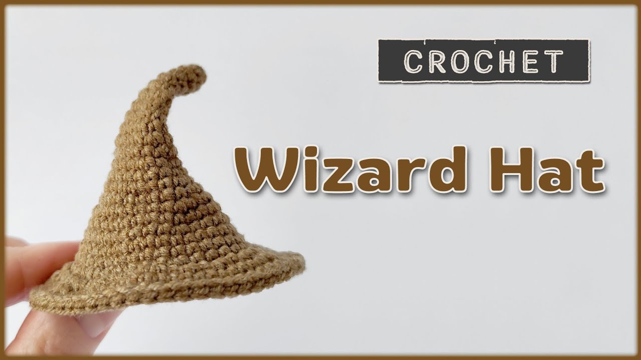 Crochet Wizard Hat for amigurumi toys | Easy Crochet Tutorial