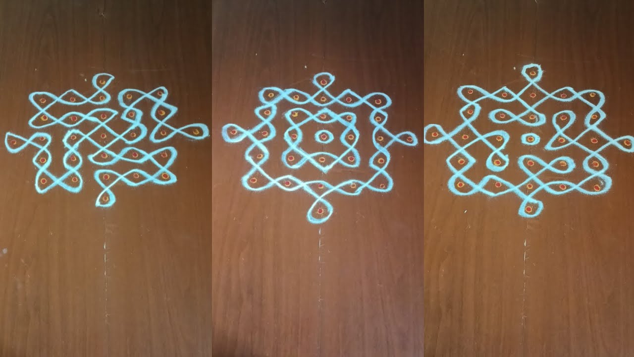 Step by step sikkukolams for beginners@ChanvishuRangoli