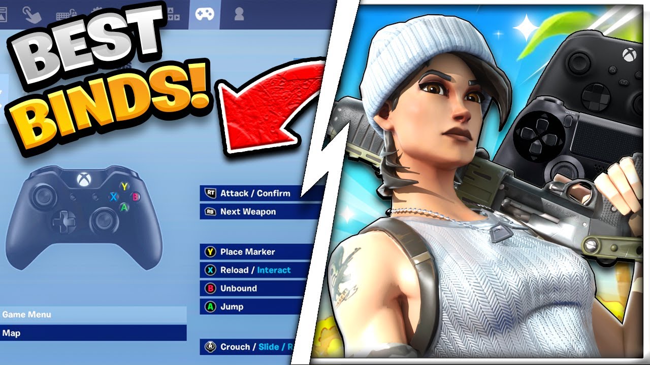 The BEST Binds For (Non Claw) Controller Fortnite Players! (Fortnite Custom Binds PS4 + Xbox)