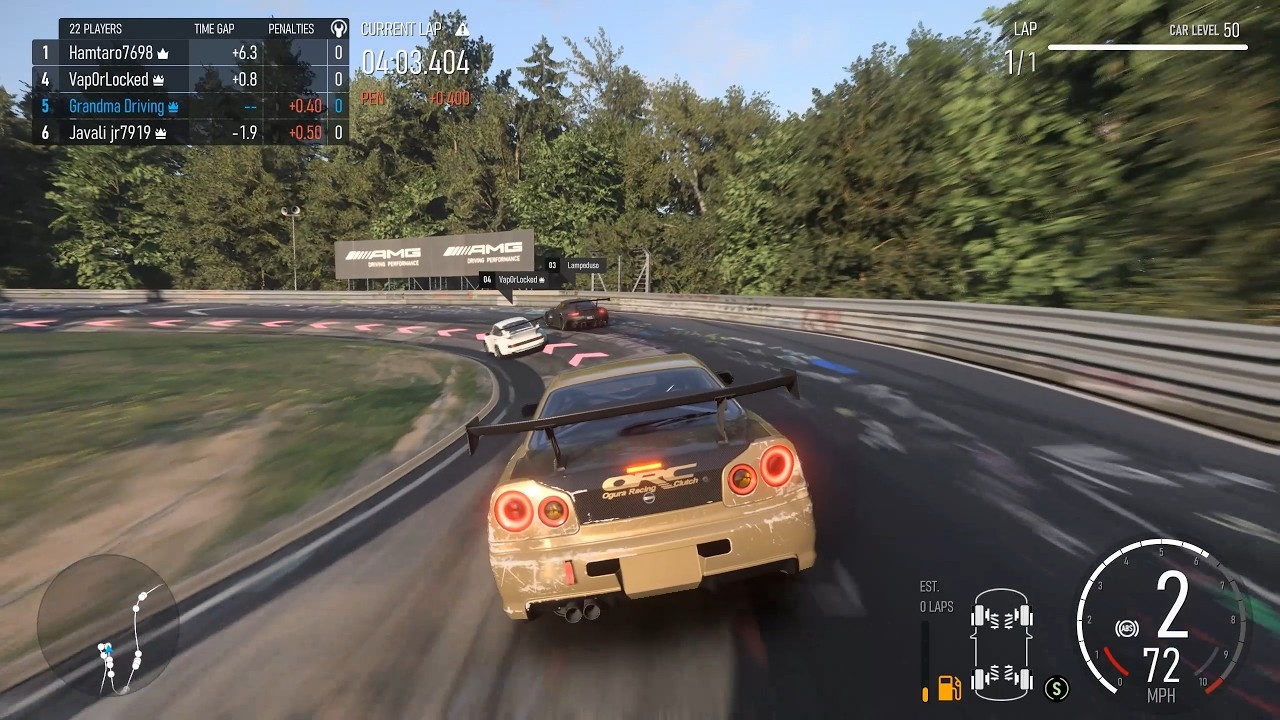 Top Secret R34 Skyline GT-R Racing Against Supercars in the Nürburgring (Forza Motorsport)
