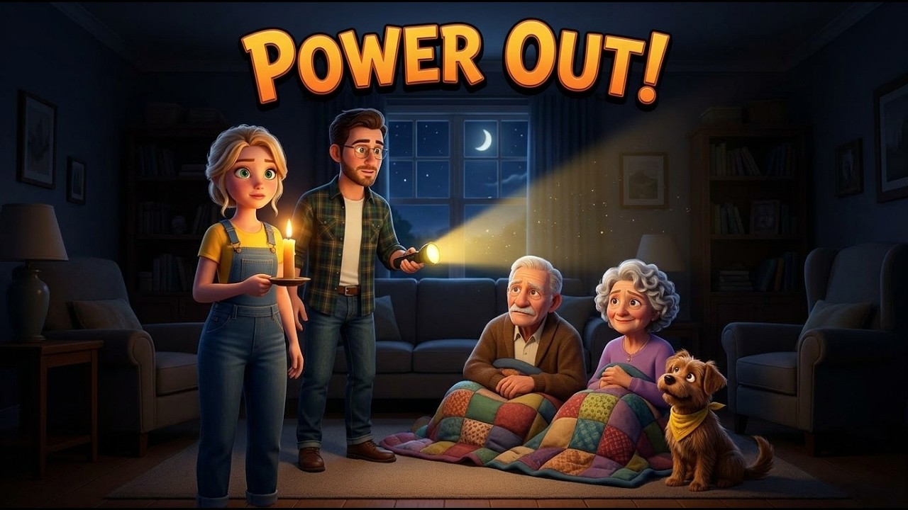 The Night the Power Went Out ⚡ | Slow English Story For Listening (Level A2)