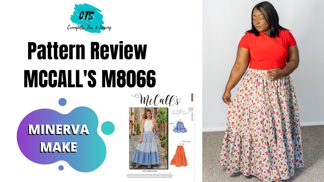 New Pattern Review McCall's M8066 Maxi Skirt Minerva Make #sewmaxiformothersday