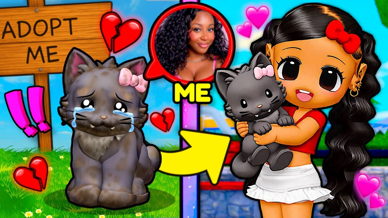 I Went UNDERCOVER as a REALISTIC KITTY... *REALISTIC FAMILY ADOPTED ME* 😭🐾 LifeTogether RP | Roblox