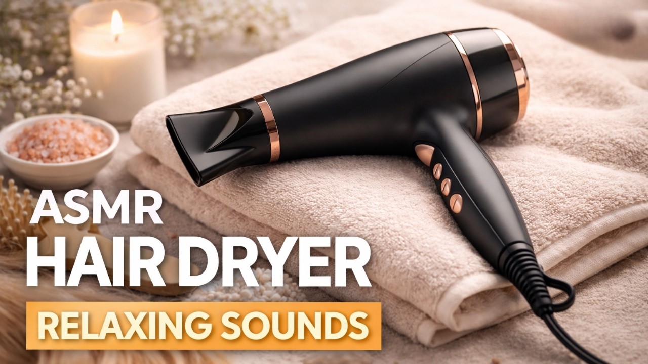 STOP OVERTHINKING 🧠 Pure Hair Dryer White Noise (3 Hours) | Blocks All Sounds 😴