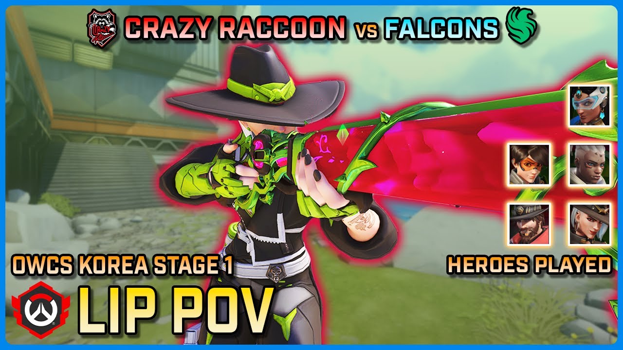 [ LIP ] Player of the Match POV | Crazy Raccoon vs Team Falcons | Round Robin | OWCS Korea Stage 1